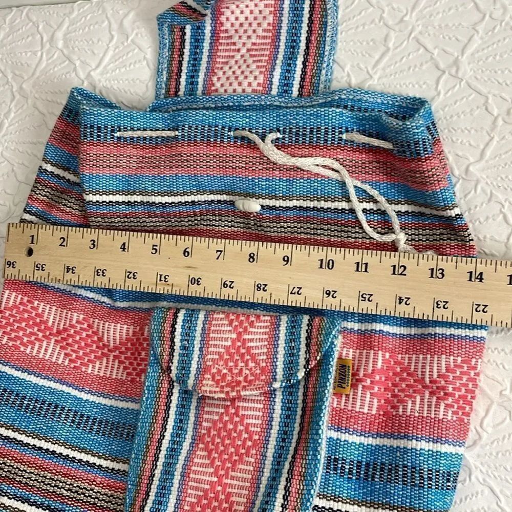 Pinzon Canvas Boho Aztec Backpack - Picture 7 of 10
